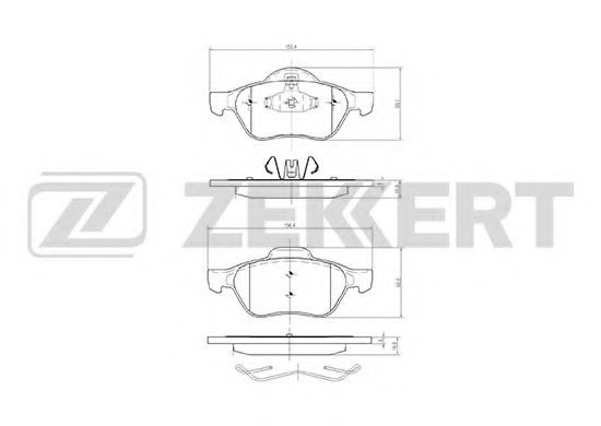 Тормозные колодки zekkert BS-2514