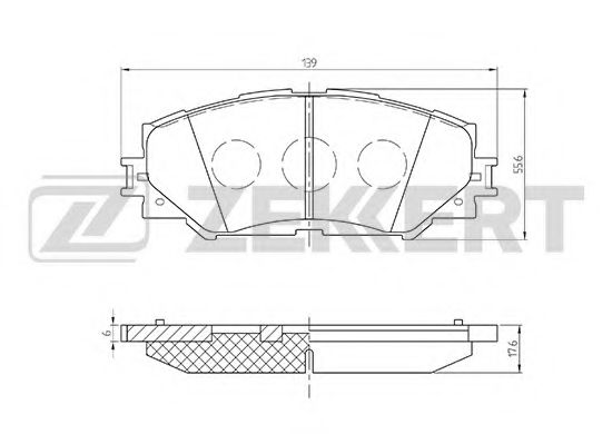 Тормозные колодки zekkert BS-2683