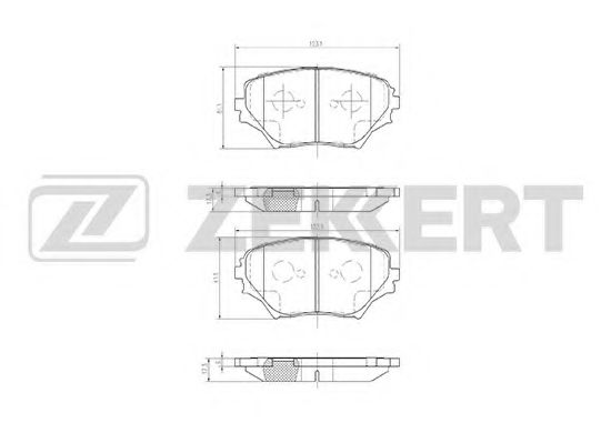 Тормозные колодки zekkert BS-2701