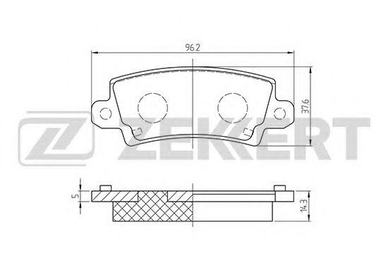 Тормозные колодки zekkert BS-2703