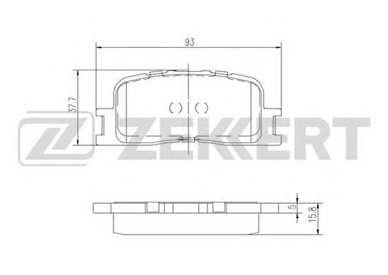 Тормозные колодки zekkert BS-2705