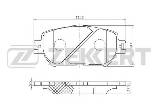 Тормозные колодки zekkert BS-2706