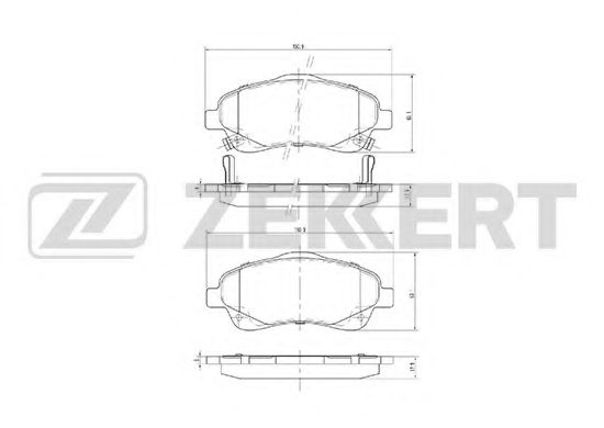 Тормозные колодки zekkert BS-2711