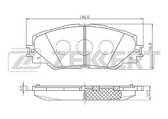 Тормозные колодки zekkert BS-2716