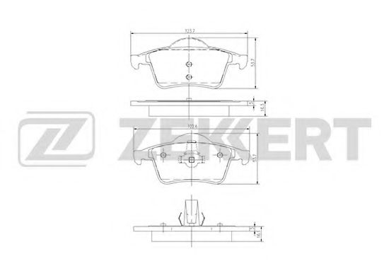 Тормозные колодки zekkert BS-2759
