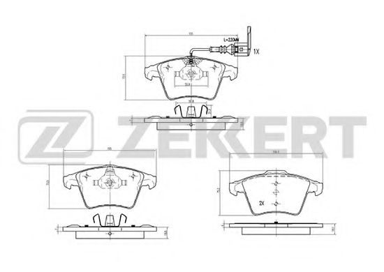 Тормозные колодки zekkert BS-2797