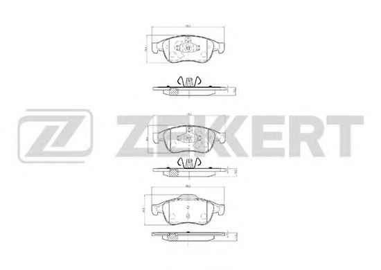 Тормозные колодки zekkert BS-2800