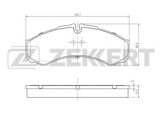 Тормозные колодки zekkert BS-2801