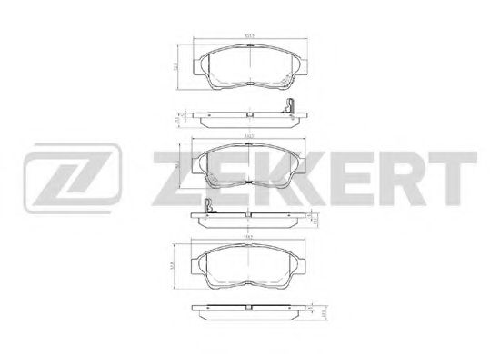 Тормозные колодки zekkert BS-2802