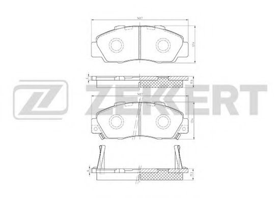 Тормозные колодки zekkert BS-2803