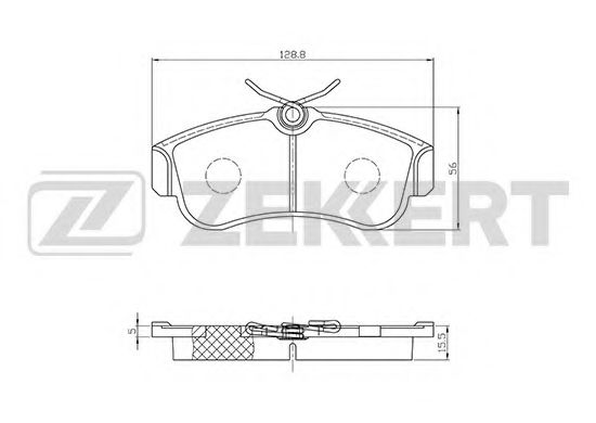 Тормозные колодки zekkert BS-2805