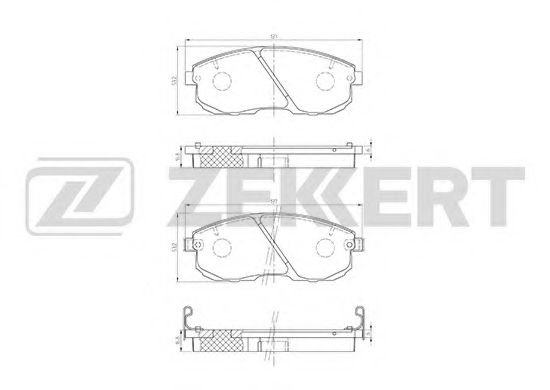 Тормозные колодки zekkert BS-2806