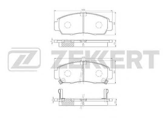 Тормозные колодки zekkert BS-2807