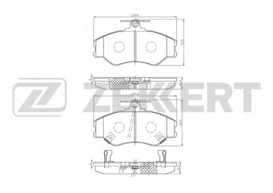 Тормозные колодки zekkert BS-2808
