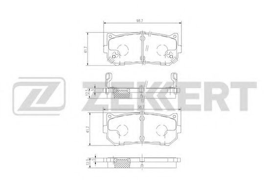 Тормозные колодки zekkert BS-2809