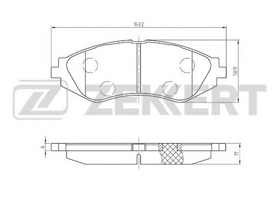 Тормозные колодки zekkert BS-2810