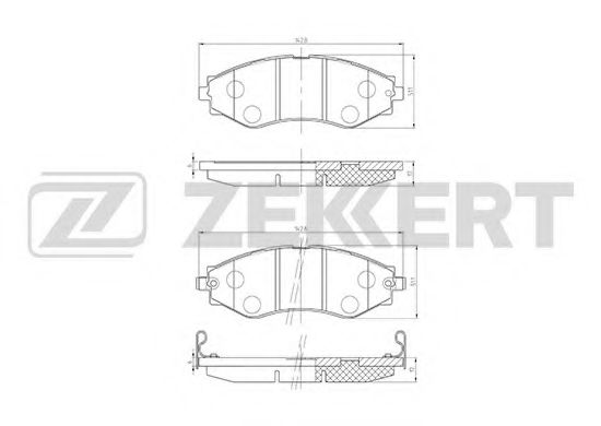 Тормозные колодки zekkert BS-2811