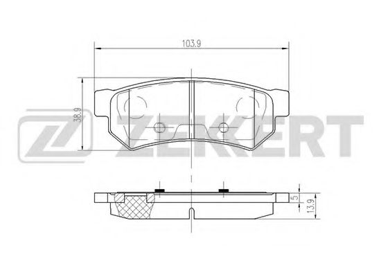 Тормозные колодки zekkert BS-2813