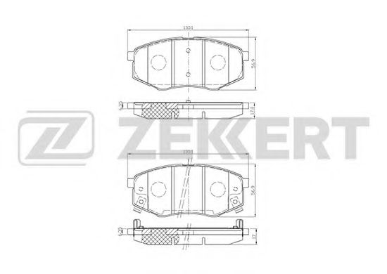Тормозные колодки zekkert BS-2815