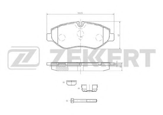 Тормозные колодки zekkert BS-2823