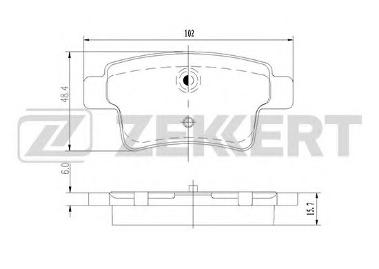 Тормозные колодки zekkert BS-2824