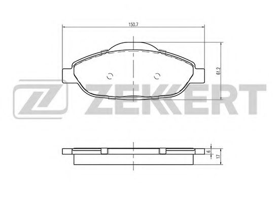 Тормозные колодки zekkert BS-2825