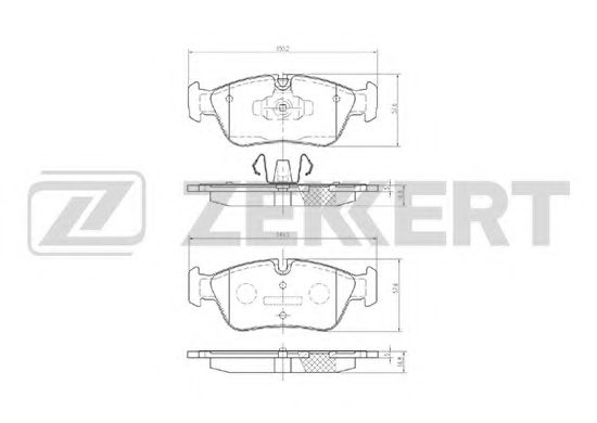 Тормозные колодки zekkert BS-2828