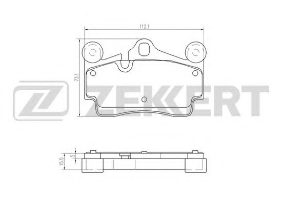Тормозные колодки zekkert BS-2834