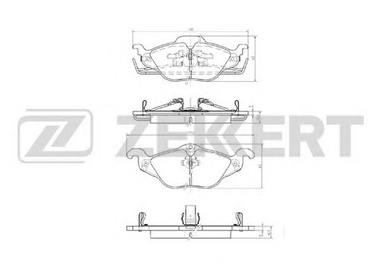 Тормозные колодки zekkert BS-2835