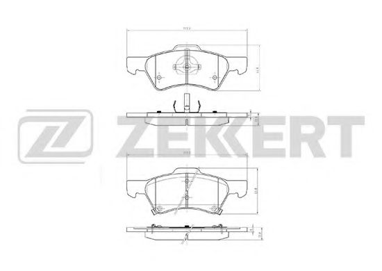 Тормозные колодки zekkert BS-2839