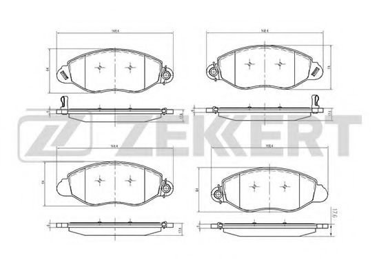 Тормозные колодки zekkert BS-2840