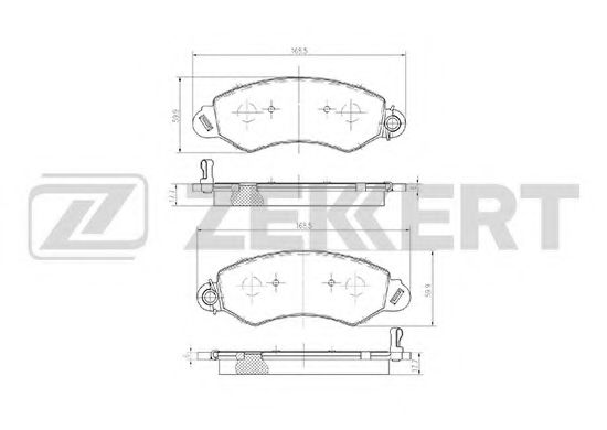 Тормозные колодки zekkert BS-2841