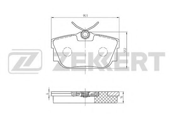 Тормозные колодки zekkert BS-2845