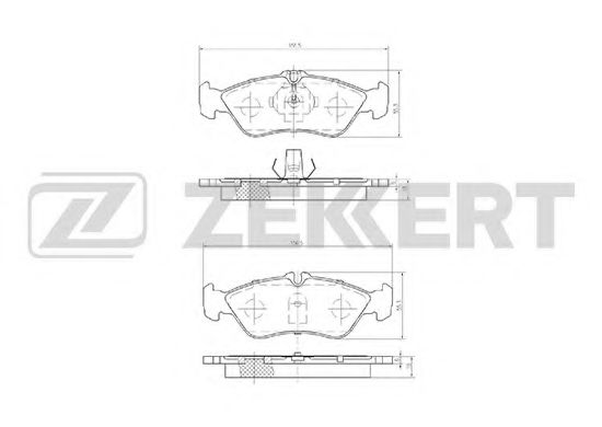 Тормозные колодки zekkert BS-2846