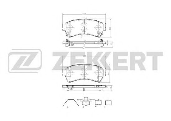 Тормозные колодки zekkert BS-2849