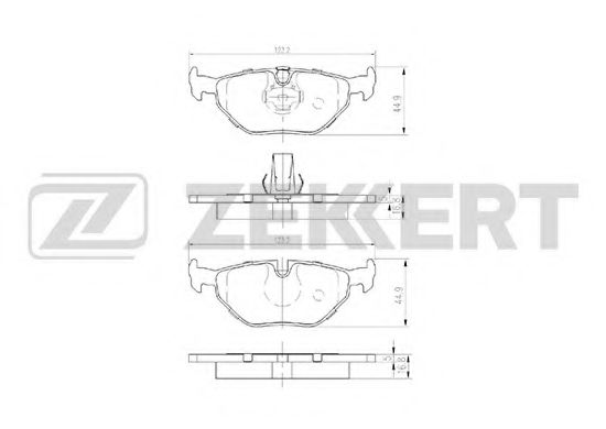 Тормозные колодки zekkert BS-2850