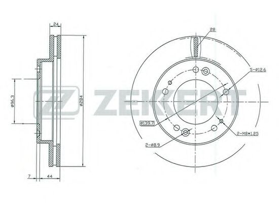 Тормозной диск zekkert BS-5191
