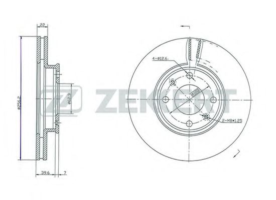 Тормозной диск zekkert BS-5261