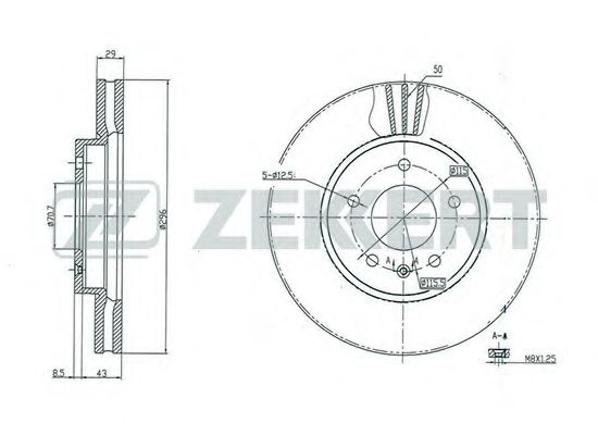 Тормозной диск zekkert BS-5268