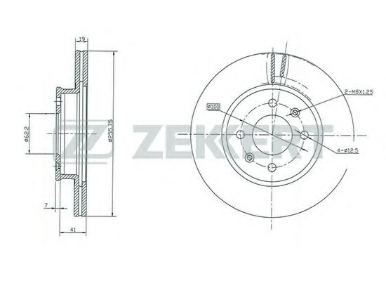 Тормозной диск zekkert BS-5390