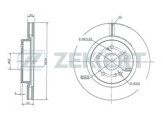 Тормозной диск zekkert BS-5420