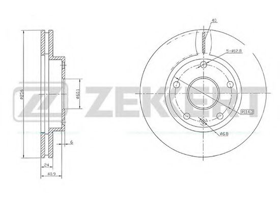 Тормозной диск zekkert BS-5707