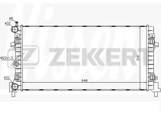 Радиатор охлаждения двигателя zekkert MK-1009