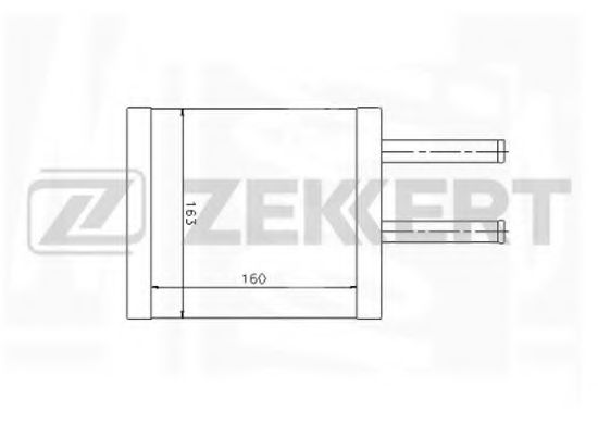 Радиатор печки zekkert MK-5031