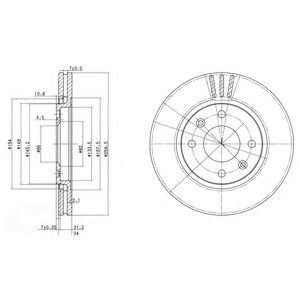 Тормозной диск Dr!ve+ DP1010.11.0709