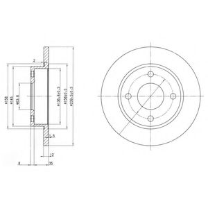 Тормозной диск Dr!ve+ DP1010.11.0086