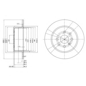 Тормозной диск Dr!ve+ DP1010.11.0119
