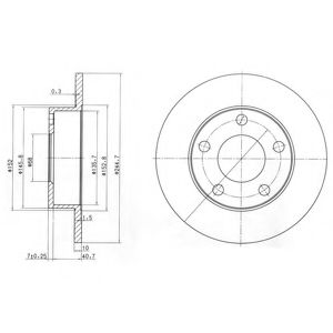 Тормозной диск Dr!ve+ DP1010.11.0154