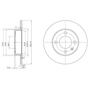 Тормозной диск Dr!ve+ DP1010.11.0111