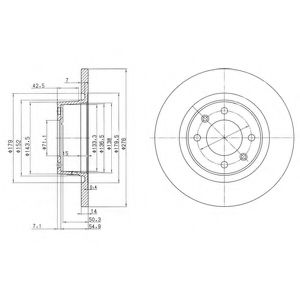 Тормозной диск Dr!ve+ DP1010.11.0167